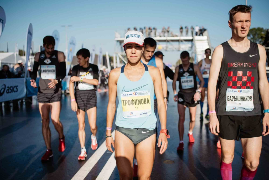 Сардина Трофимова - победительница Московского марафона