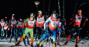 Александр Легков одержал победу в ночной лыжной гонке Grom Ski Night 15K в Мещерском парке