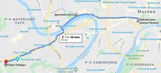 5 туристических беговых маршрутов Москвы