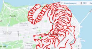 GPS-art тигр